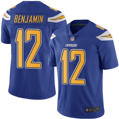 Los Angeles Chargers NFL Football Travis Benjamin Electric Blue Jersey Youth Limited #12 Rush Vapor Untouchable->youth nfl jersey->Youth Jersey